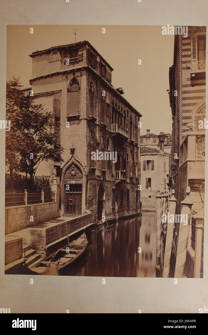 Venezianische Ansichten der 1850er Jahre 07 Stockfoto