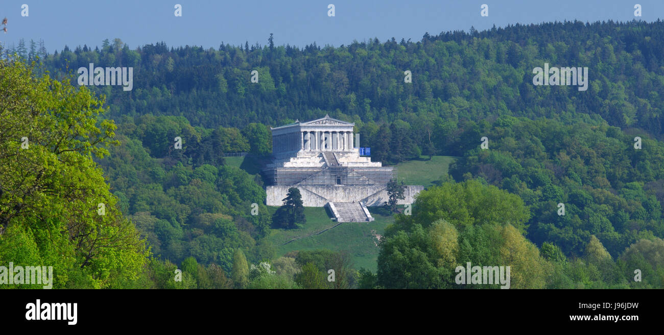Tempel, Denkmal, Spalten, Bayern, Regensburg, Ruhm, Geschichte, Kirche, Tempel, Stockfoto