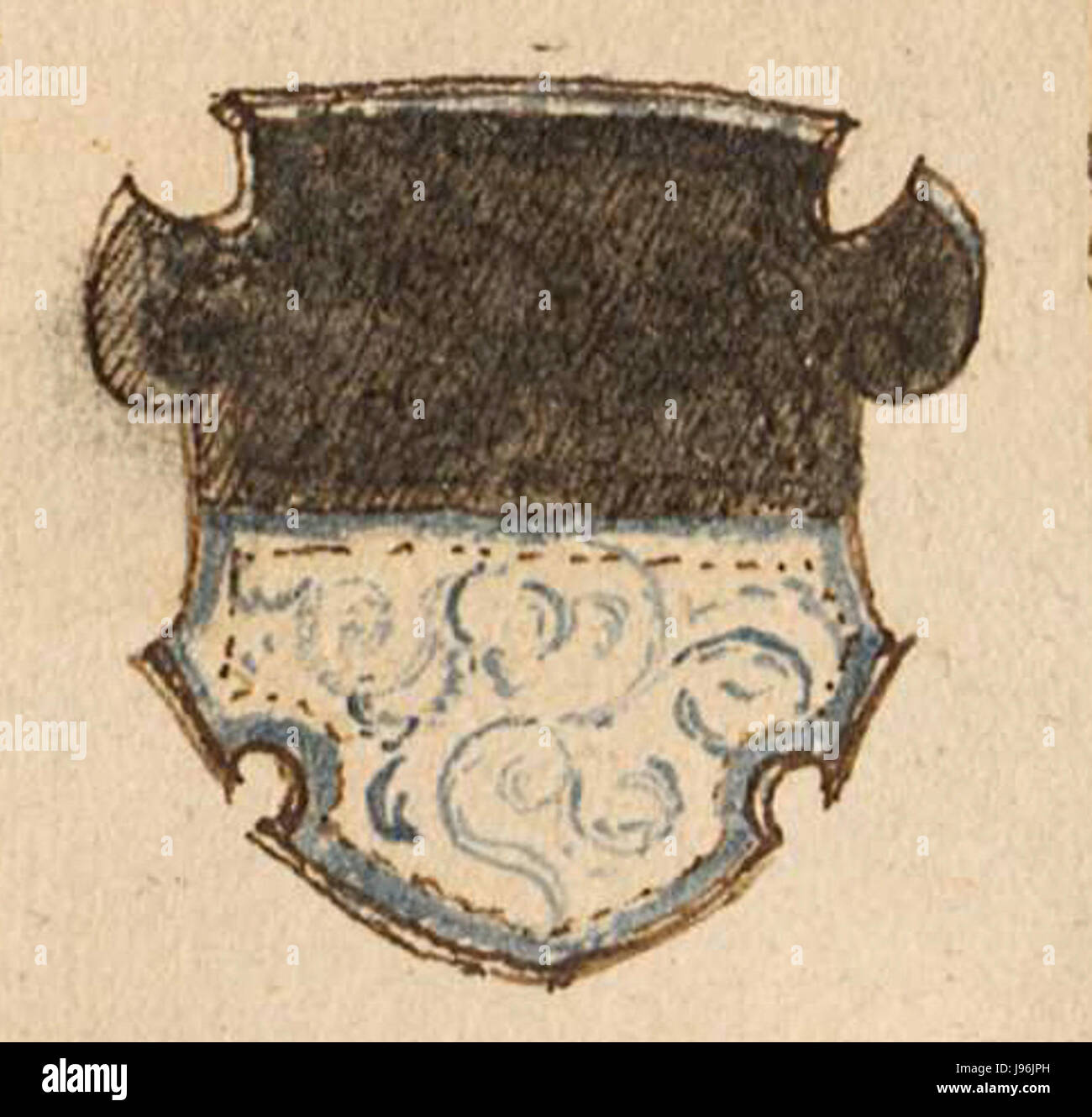 Wapen 1594 BSB cod Symbol 326 115 WAR2 Stockfoto