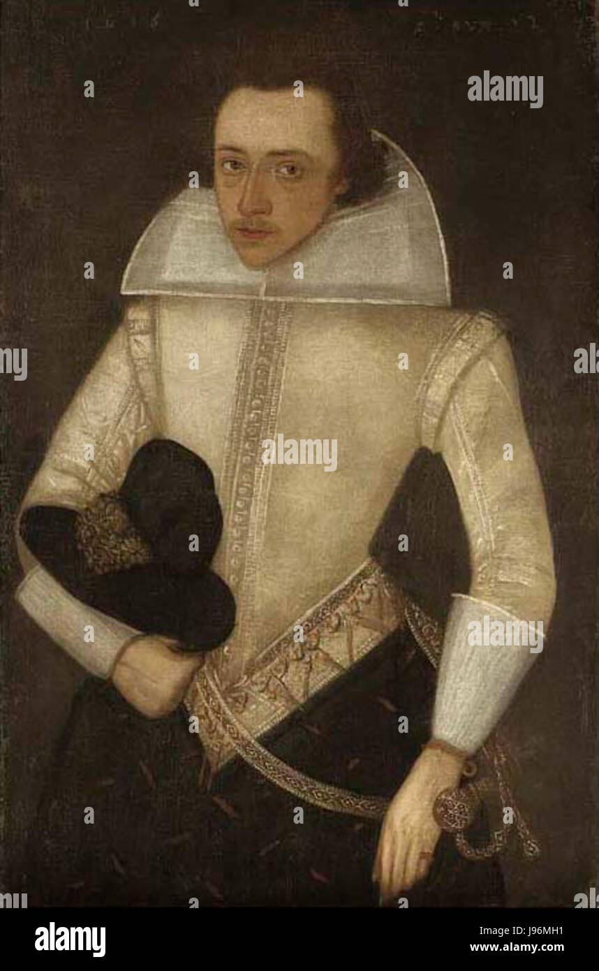 Porträt eines jungen Herrn Anthony Babington soll Stockfoto