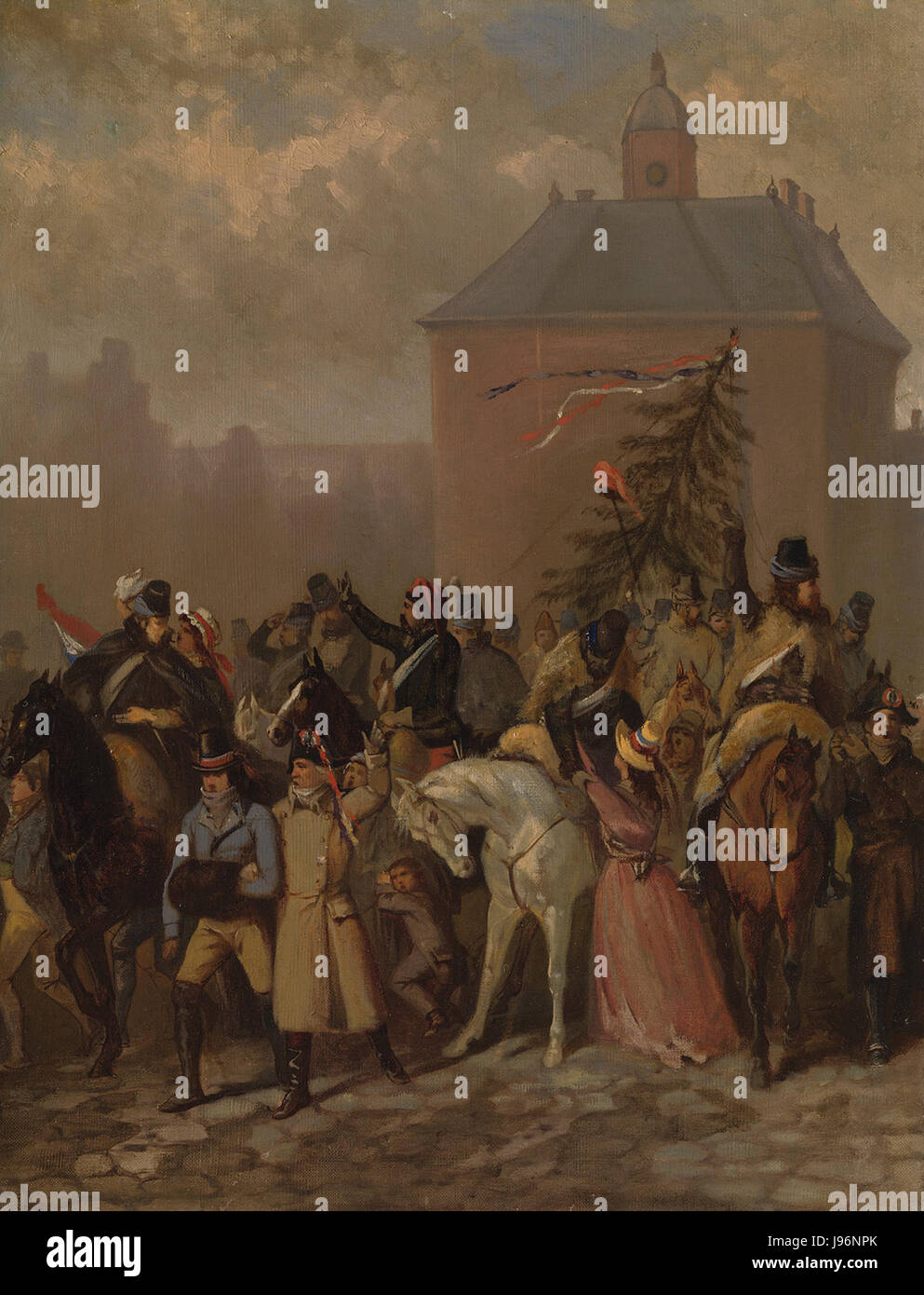 SA 4940 Anno 1795 bezieht sich auf die Ankunft Frankreichs in den Niederlanden im Jahr 1795 während der Französischen Unabhängigkeitskriege. Dieser historische Moment markierte den Beginn des französischen Einflusses auf niederländische Gebiete. Stockfoto