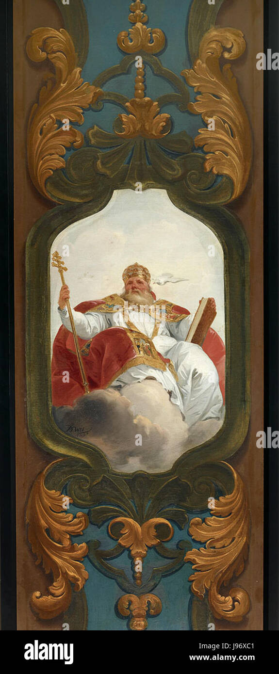 SA 38124.3 Paus Gregorius de Grote, kerkvader Stockfoto