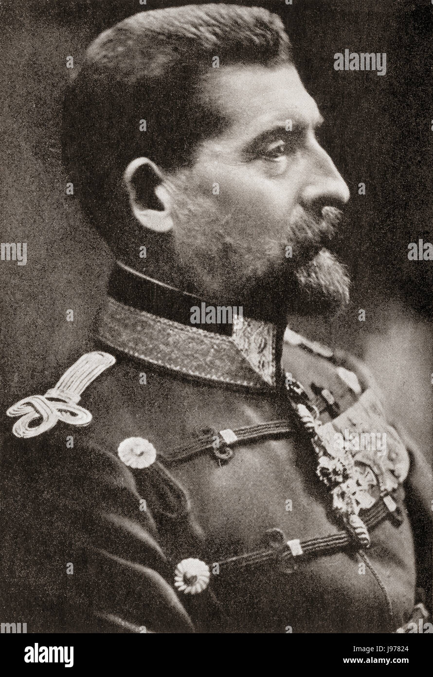Ferdinand i., genannt 1865 – 1927, Întregitorul ("Unifier").  König von Rumänien.   Hutchinson Geschichte der Nationen veröffentlichte 1915. Stockfoto