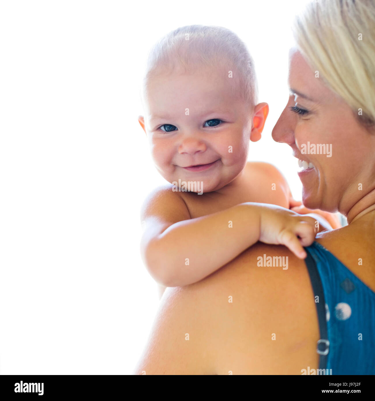 Mutter mit Baby Boy (18-23 Monate) Stockfoto