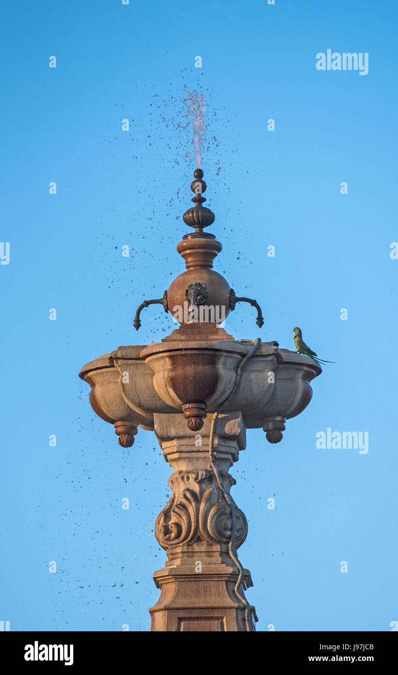 Spanien, Sevilla, Avenida Portugal, Oberer Ausschnitt des Brunnens Stockfoto