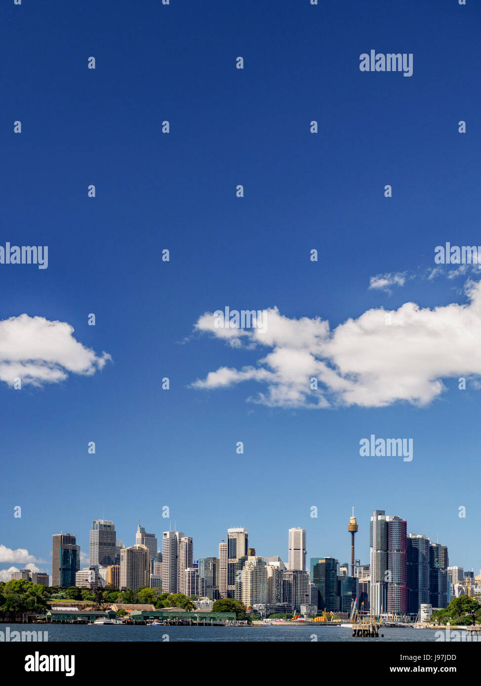 Australien, New South Wales, Sydney, Skyline der Stadt an sonnigen Tag Stockfoto