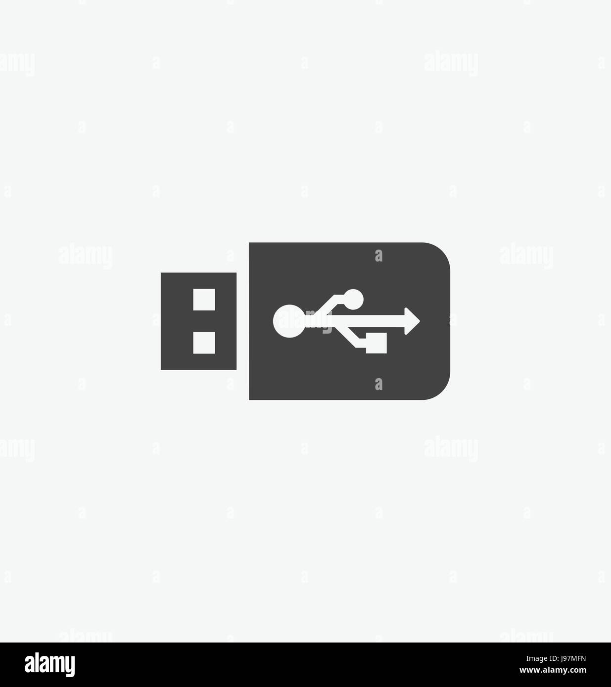 USB-Flash-Laufwerk-Symbol Vektor. Stock Vektor