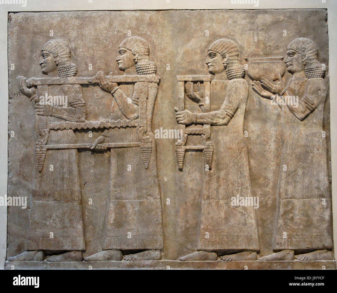 Diener Dur Sharrukin Louvre AO19878 9 Stockfoto