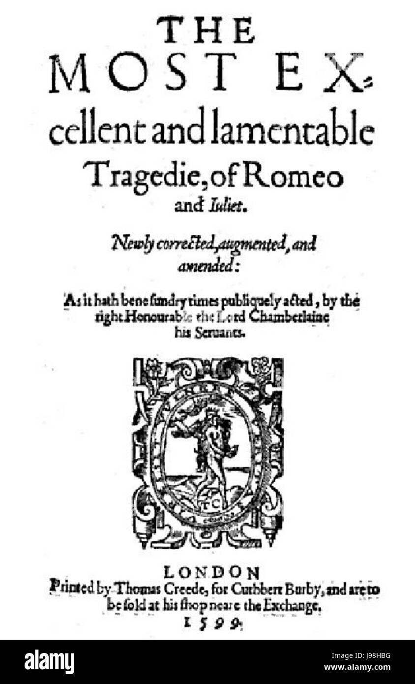 Romeoandjuliet1599 Stockfoto