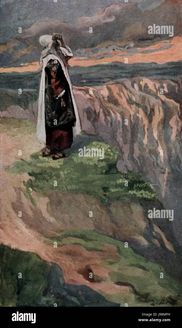 Tissot Moses sieht das gelobte Land aus der Ferne Stockfoto