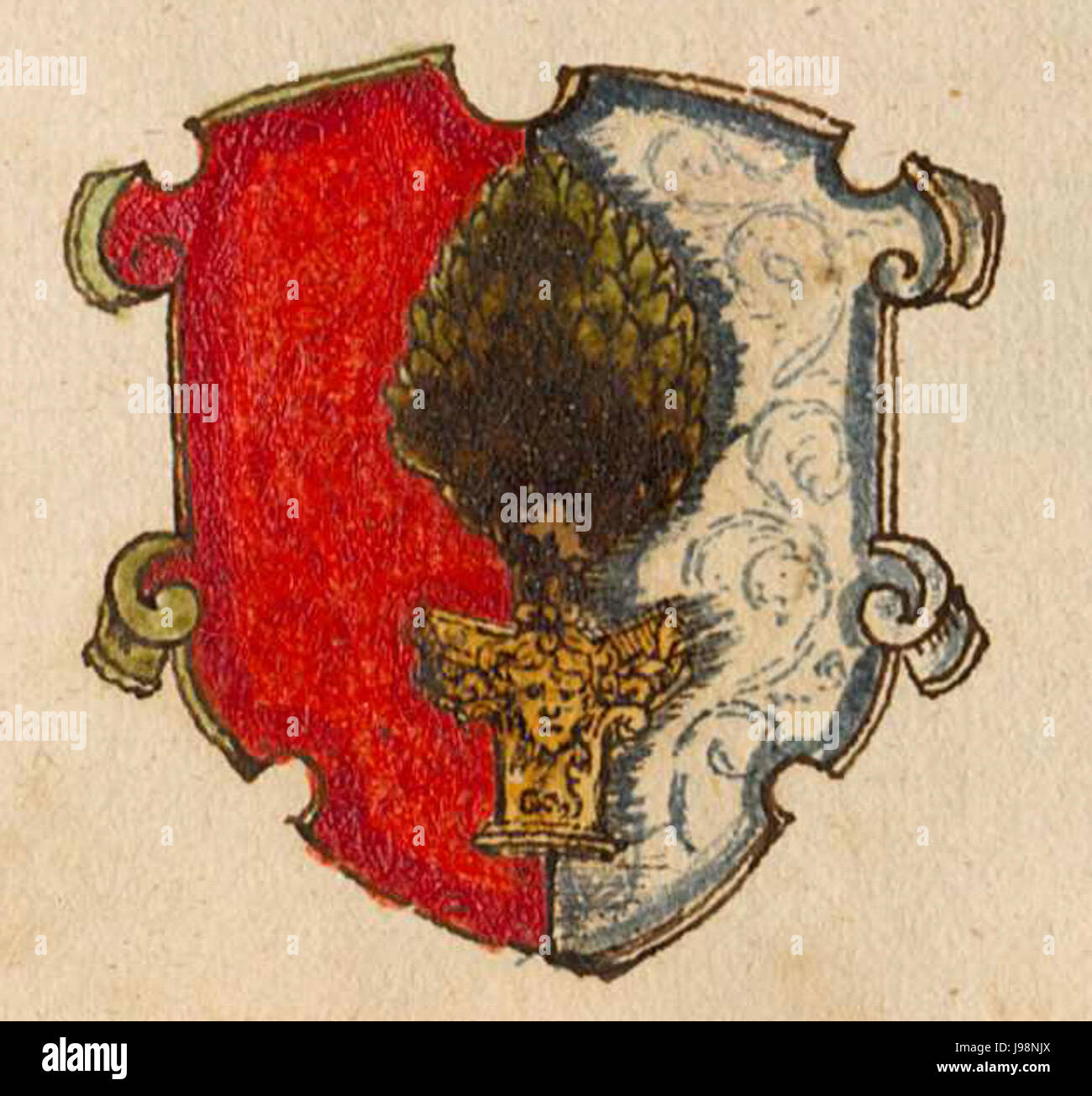 Wapen 1594 BSB cod Symbol 326 115 crop1 Stockfoto