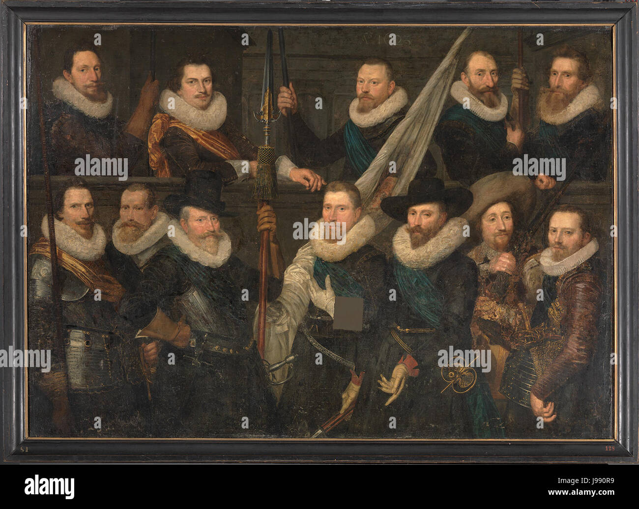 SA 3020 Schutters van de Compagnie van gegenwärtige Adriaen Pietersz. Raep En Dirck Hasselaer Korporaalschap van gegenwärtige Adriaen Pietersz. Raep En Dirck Hasselaer Stockfoto