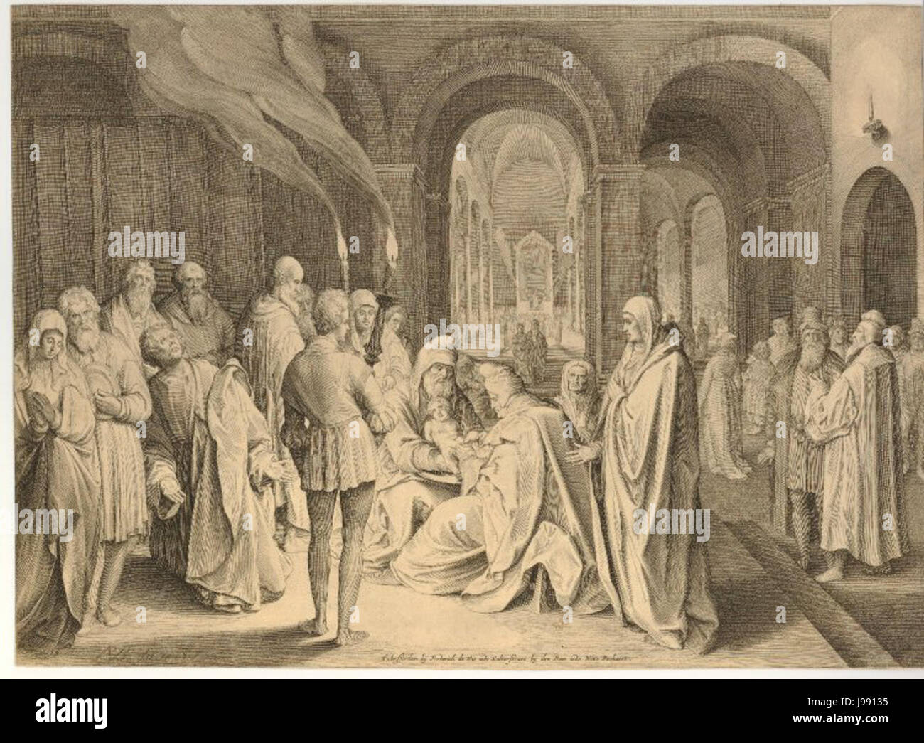 Nicolaes de Bruyn die Beschneidung Christi Stockfoto