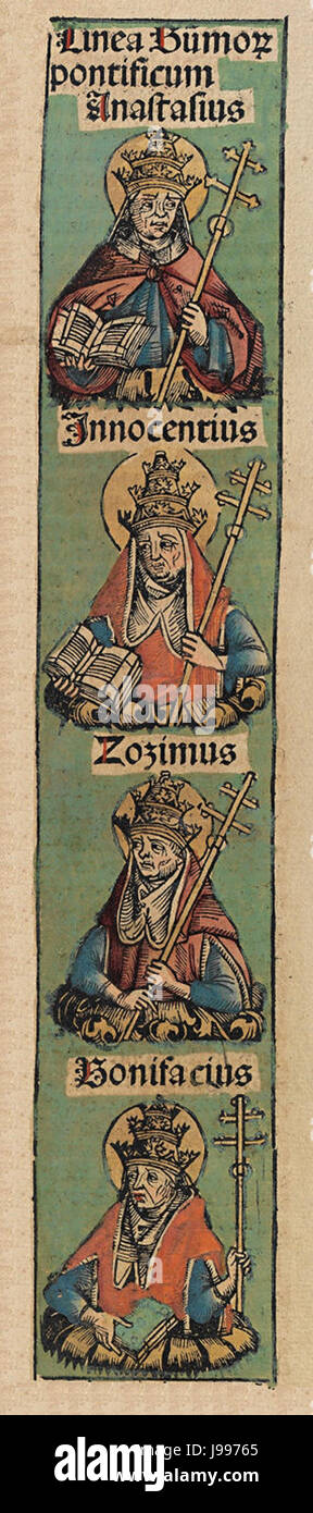 Nürnberger Chroniken f 133v 1 Stockfoto