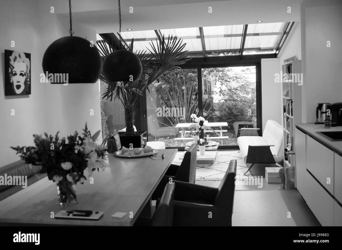 Stilvolles apartment Stockfoto