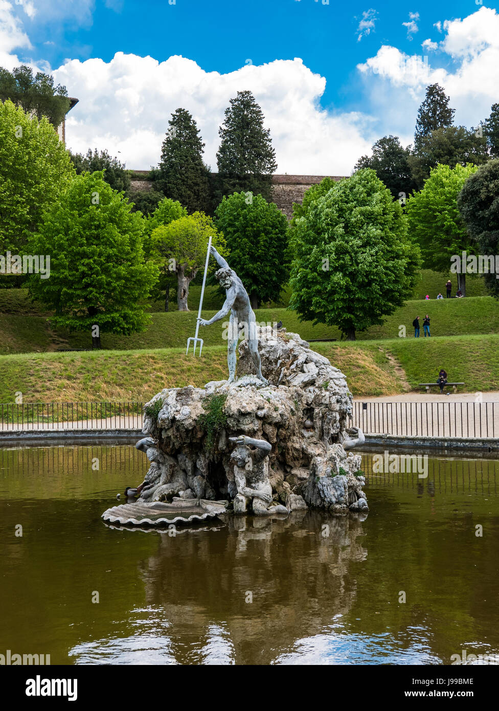 Boboli Gardens Neptune Fountain Stockfotos und bilder Kaufen Alamy