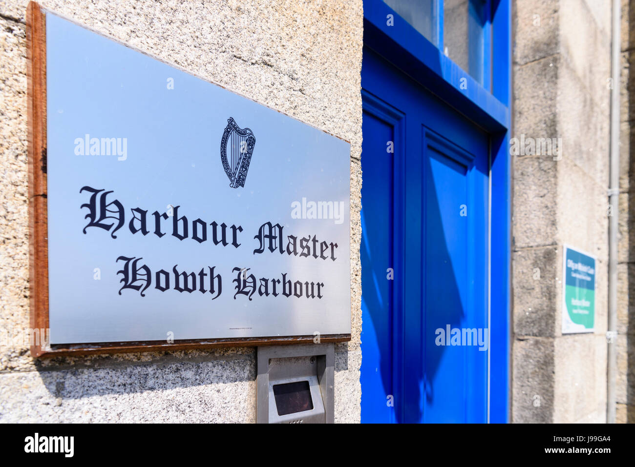 Hafen Master Büro, Hafen von Howth, Dublin, Irland. Stockfoto