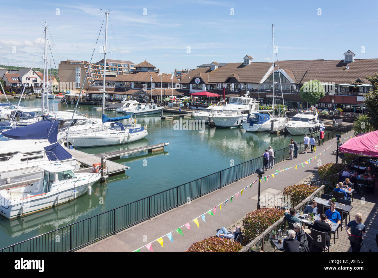 Port Solent Marina, Portsmouth, Hampshire, England, Vereinigtes Königreich Stockfoto