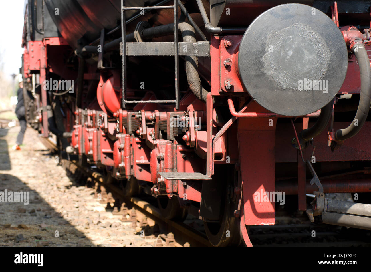 Dampf-Lokomotive, Puffer, Bahnhof, Eisenbahn, Lok, Zug, Motor, Rollen  Stockfotografie - Alamy