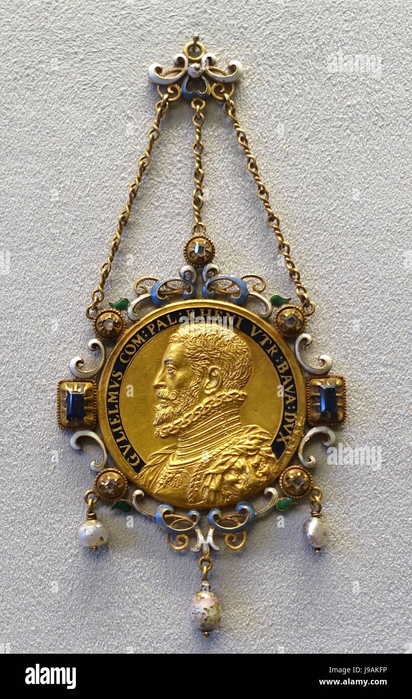 Wilhelm V, Pfalzgraf von Bayern Und Kurfurst von Antonio Abondio, c. 1572 Bode-Museum-DSC02800 Stockfoto