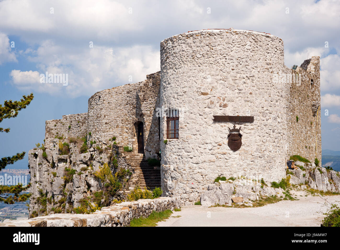 Antike, Burg, Wände, Ruine, Schloss, Reisen, Kultur, Kultur, Stein, Stockfoto