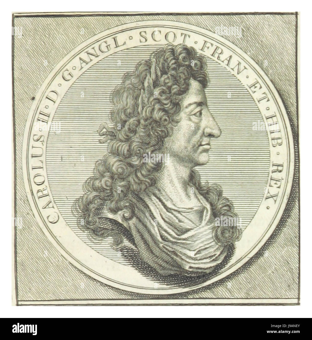 Sheffield(1740) p2.037 König Charles II. Stockfoto