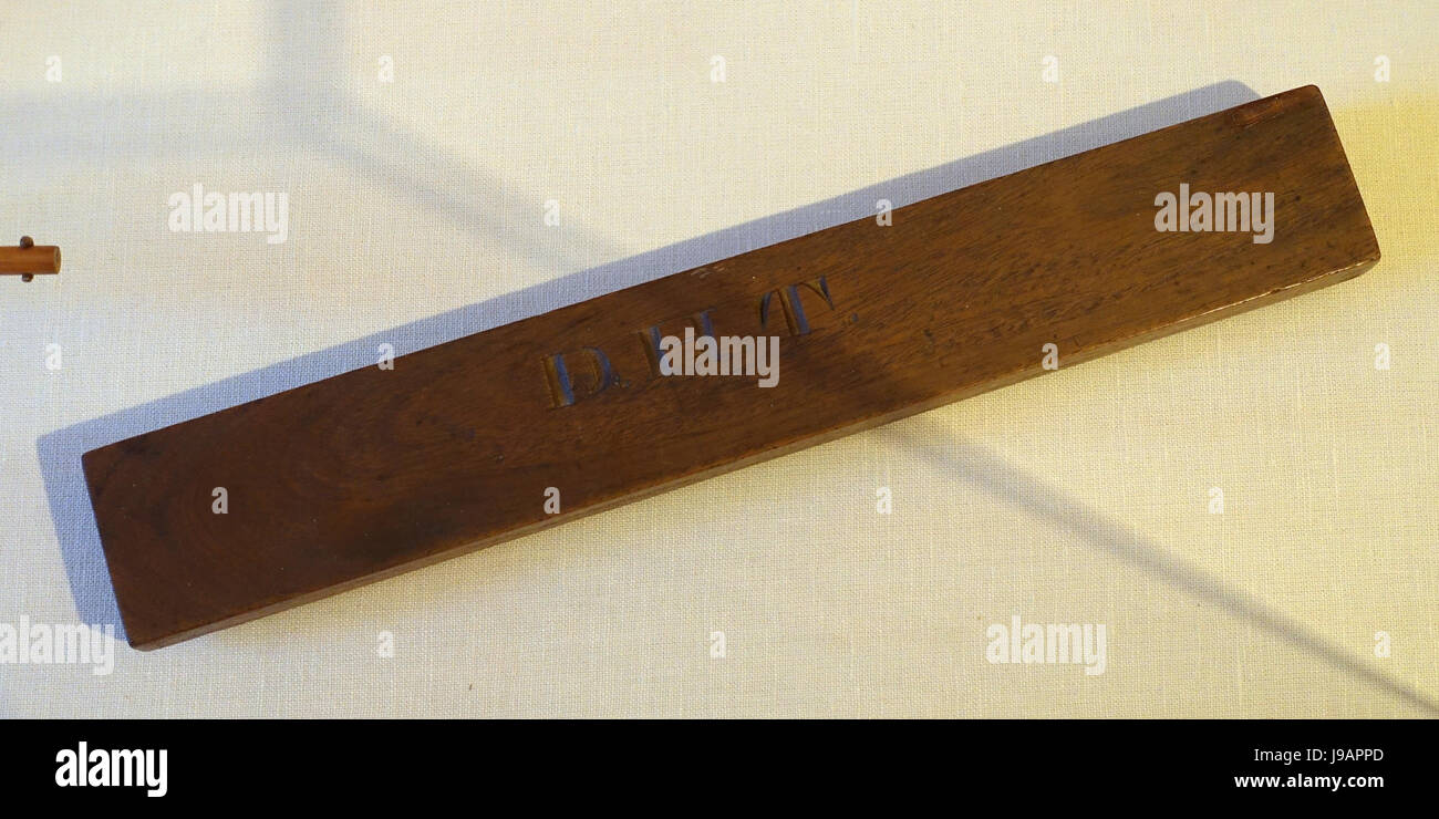 Gerade Kante, die im Besitz von Thoreau, c. 1830 Concord Museum Concord, MA DSC05642 Stockfoto