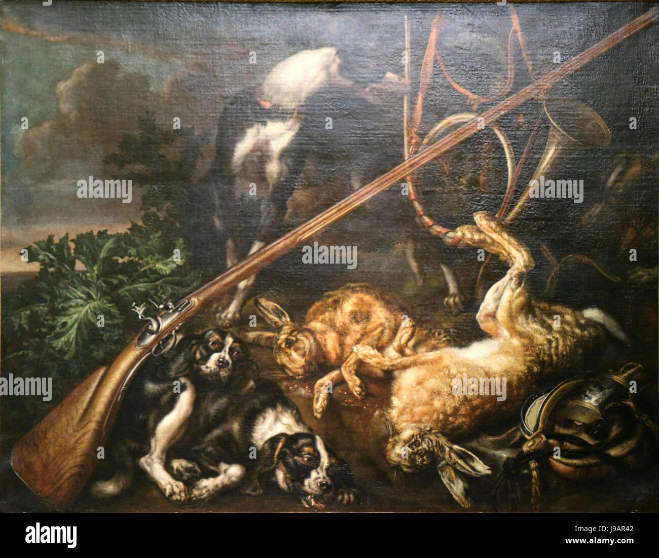 Philipp de Hamilton Attributs de chasse Stockfoto