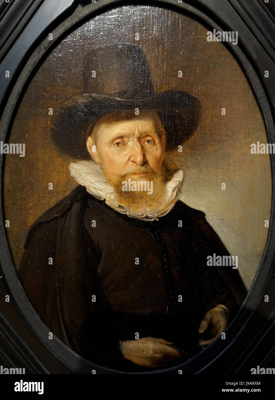 Porträt eines Mannes, von Pieter Jacobs Codde, 1637, Öl auf Holz Villa Vauban Luxemburg-Stadt DSC06500 Stockfoto