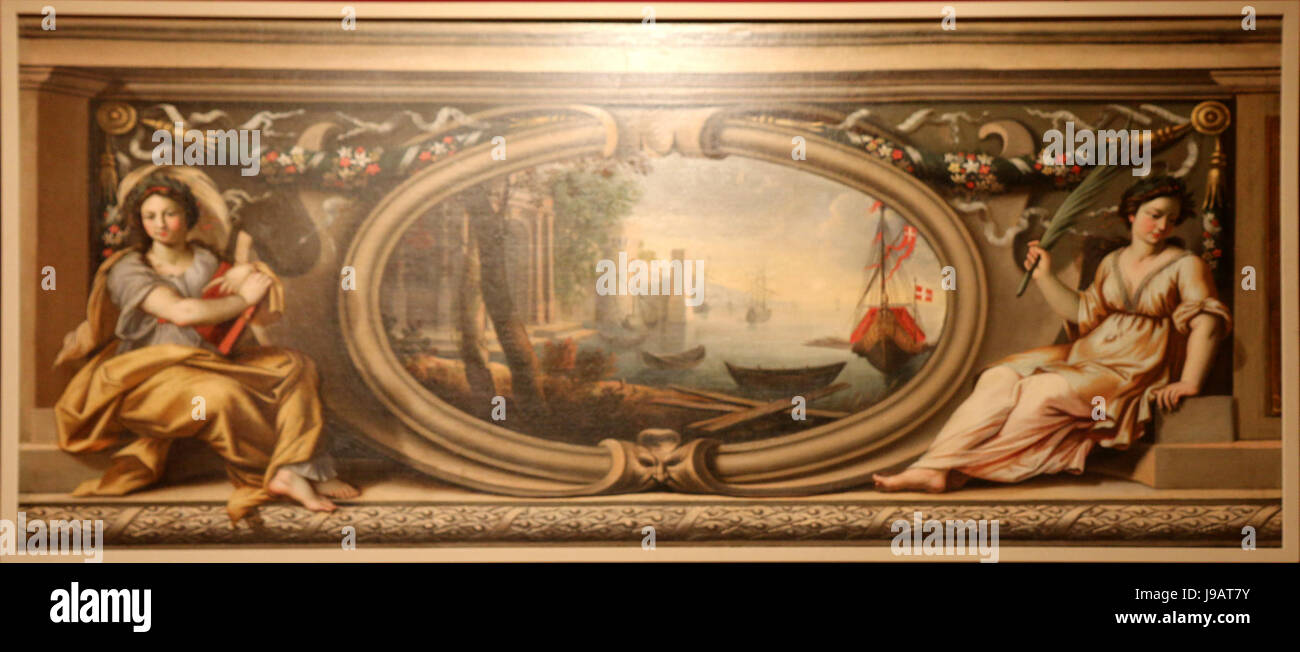 Nicolas Mignard Paysage maritime Stockfoto