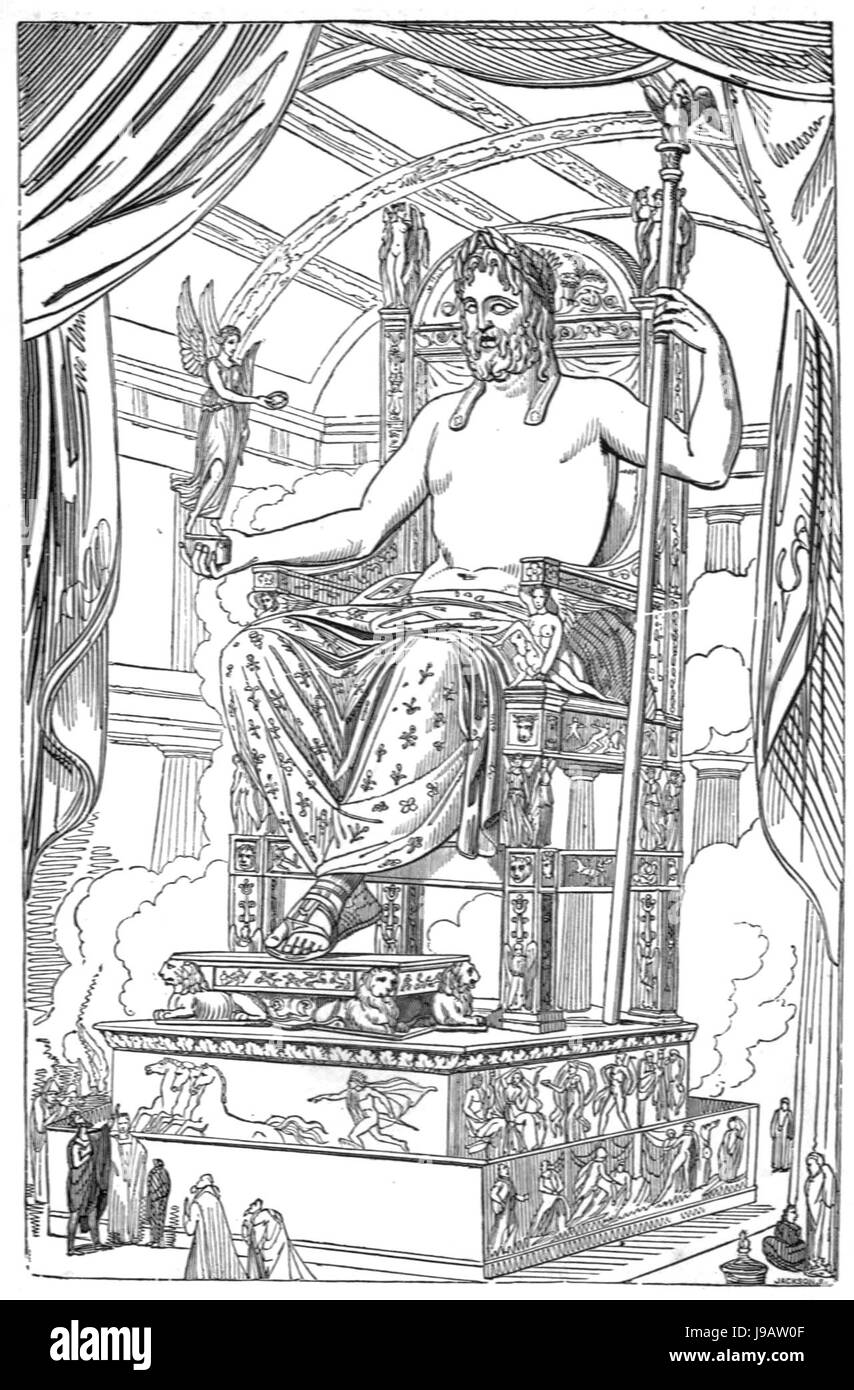 Der Jupiter des Phidias Stockfoto