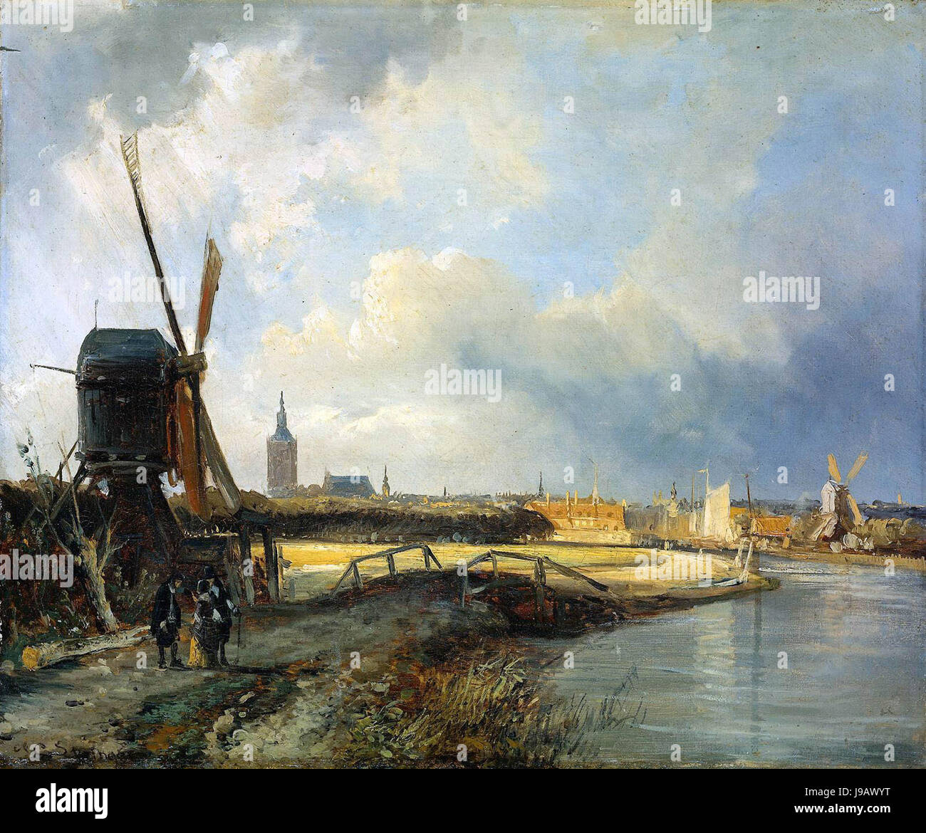 Springer, Den Haag Stockfoto