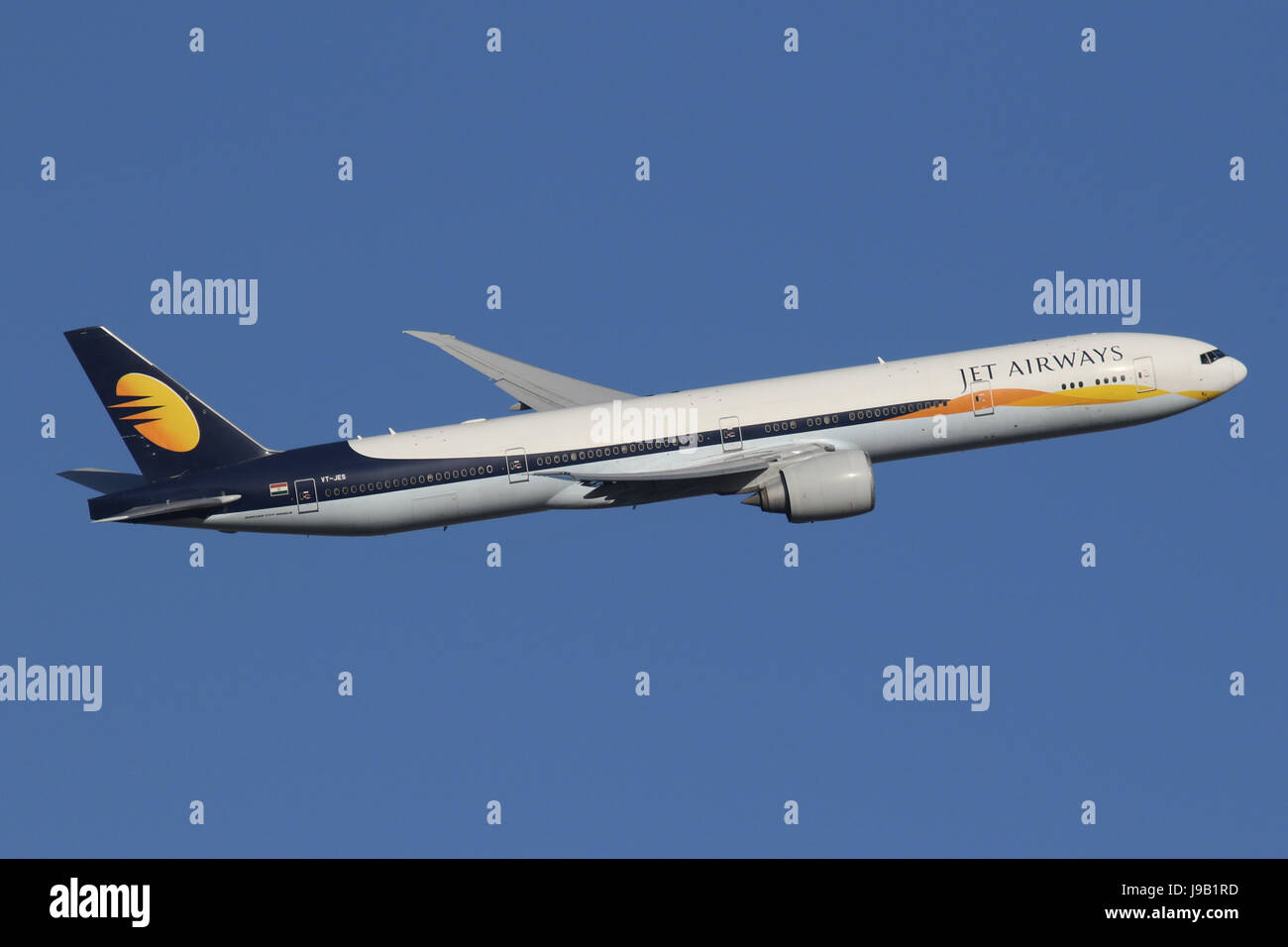 JET AIRWAYS 777 Stockfoto
