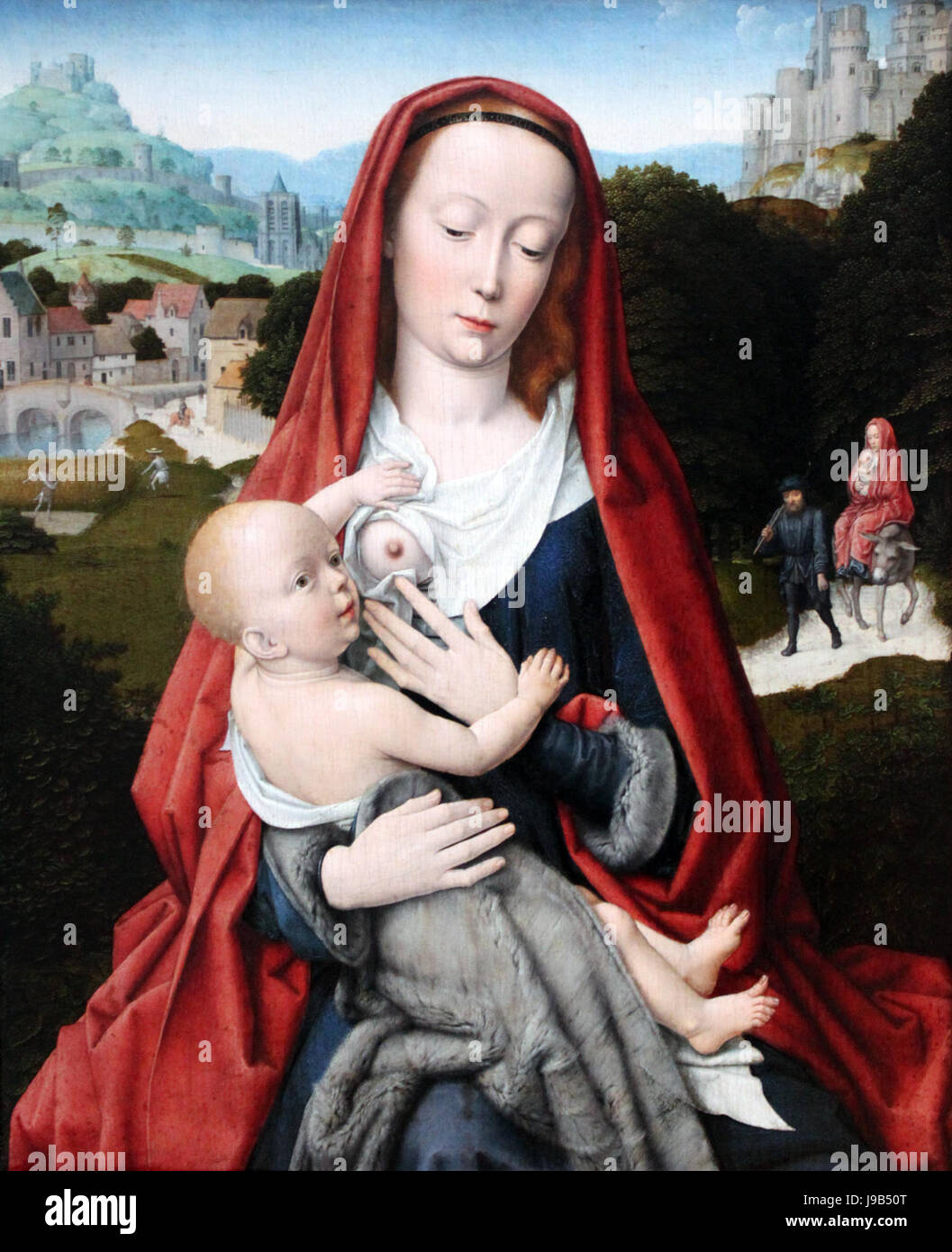 1490 David Maria Mit Dem Kinde anagoria Stockfoto