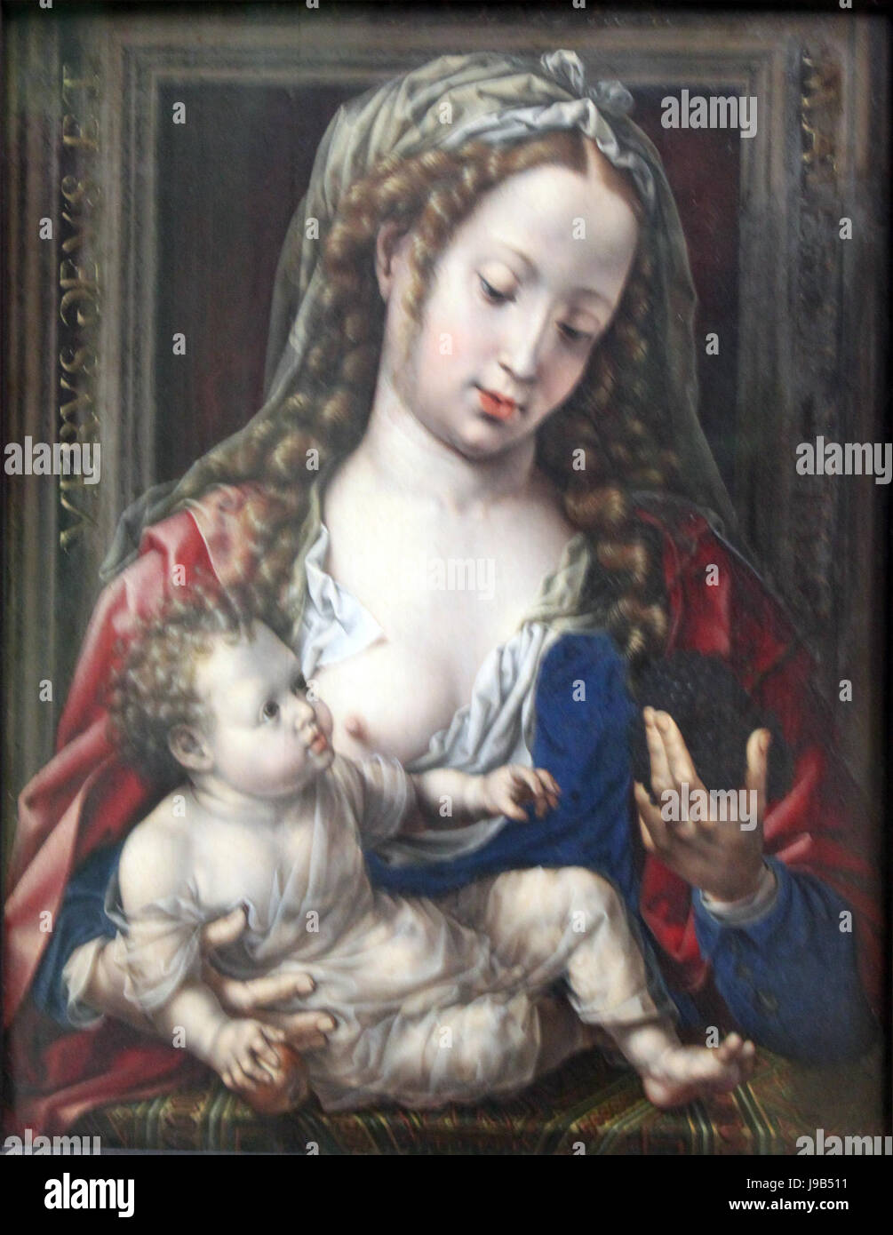 1530 Gossaert Maria Mit Dem Kind anagoria Stockfoto