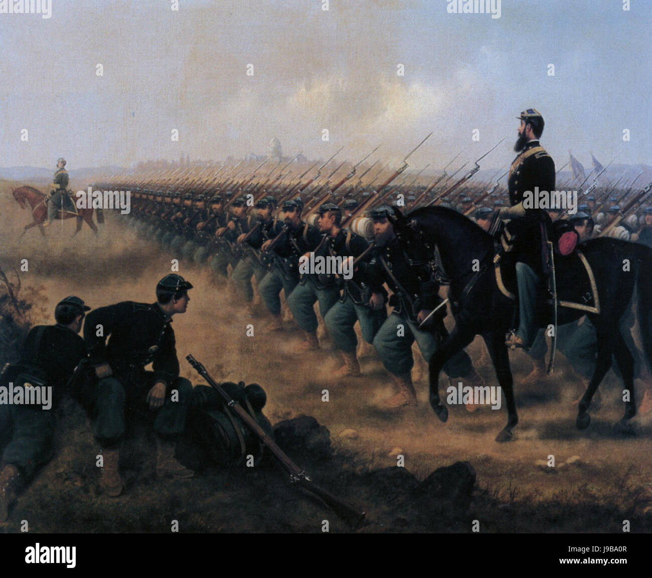 "Ansicht der großen Armee der Republik" durch James Alexander Walker Stockfoto