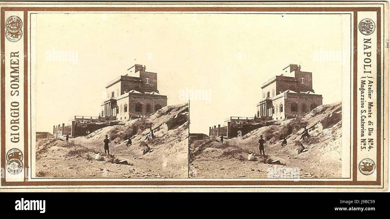 Sommer, Giorgio (1834 1914) Vesuvio Osservatorio Vesuviano Stockfoto