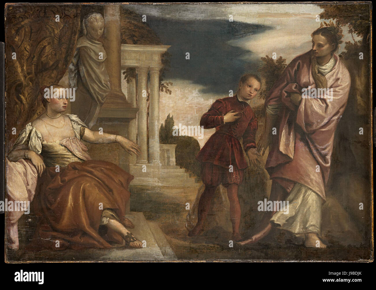 Paolo Veronese De Keuze Tussen Deugd En hartstocht Stockfoto