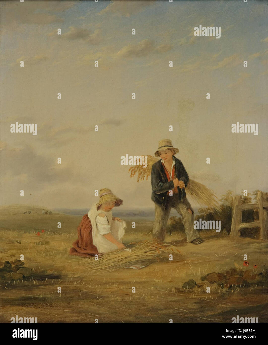 Jugendliches Gleaners von William Collins, c. 1816 Stockfoto