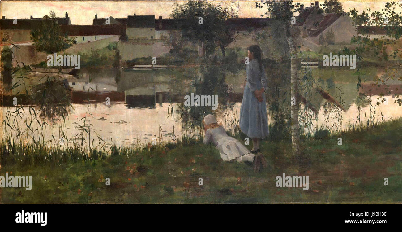 Der Fährmann von William Stott von Oldham, 1882 Stockfoto