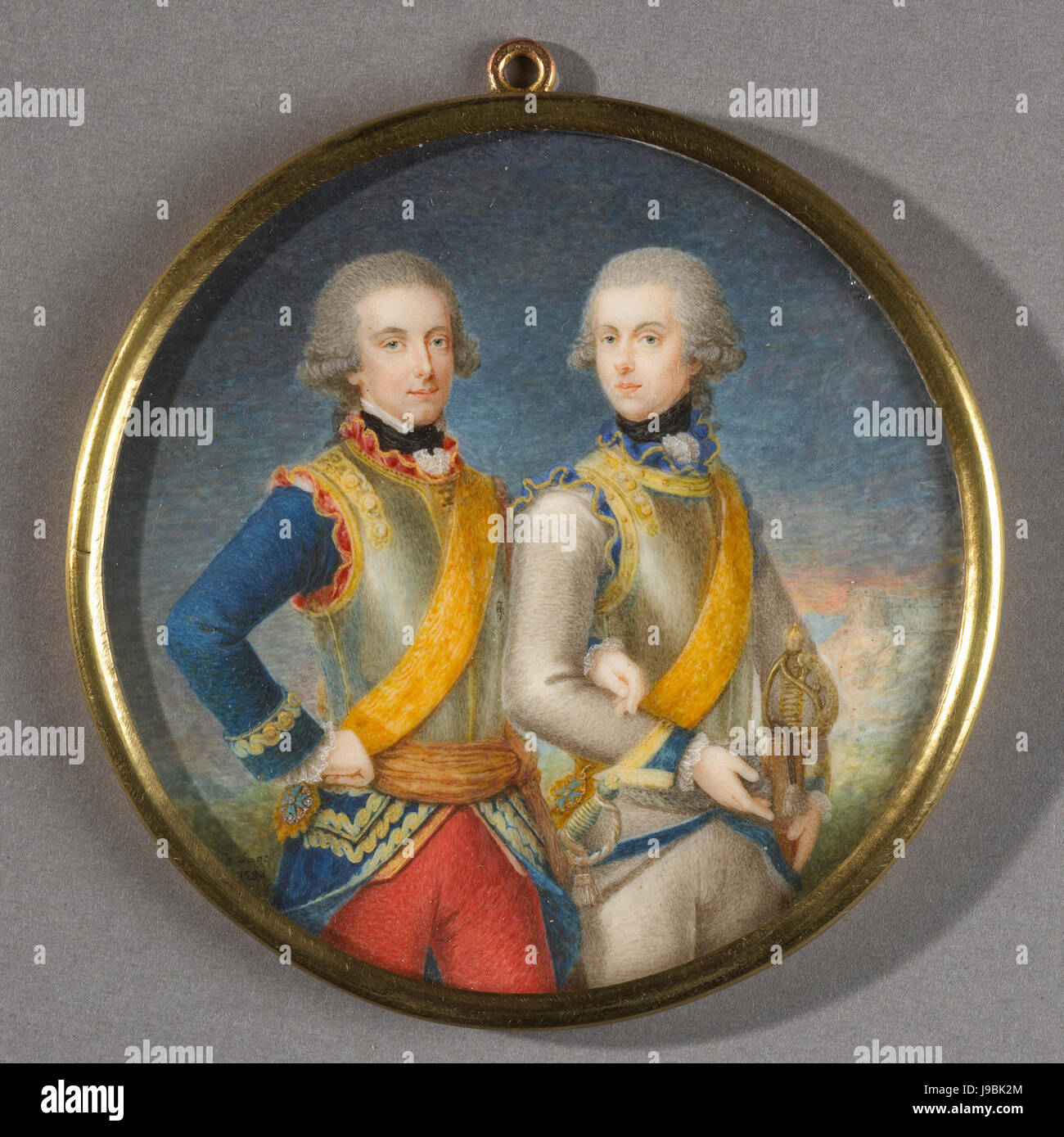 Willem Frederik (1772 1843), Prins van Oranje-Nassau, met Zijn Jongere Broer Willem George Frederik (1774-99) Rijksmuseum SK pro 4237 Stockfoto