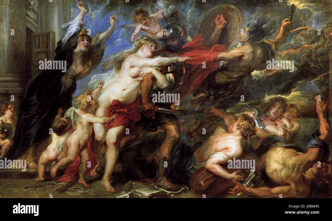 Rubens die Folgen des Krieges Stockfoto