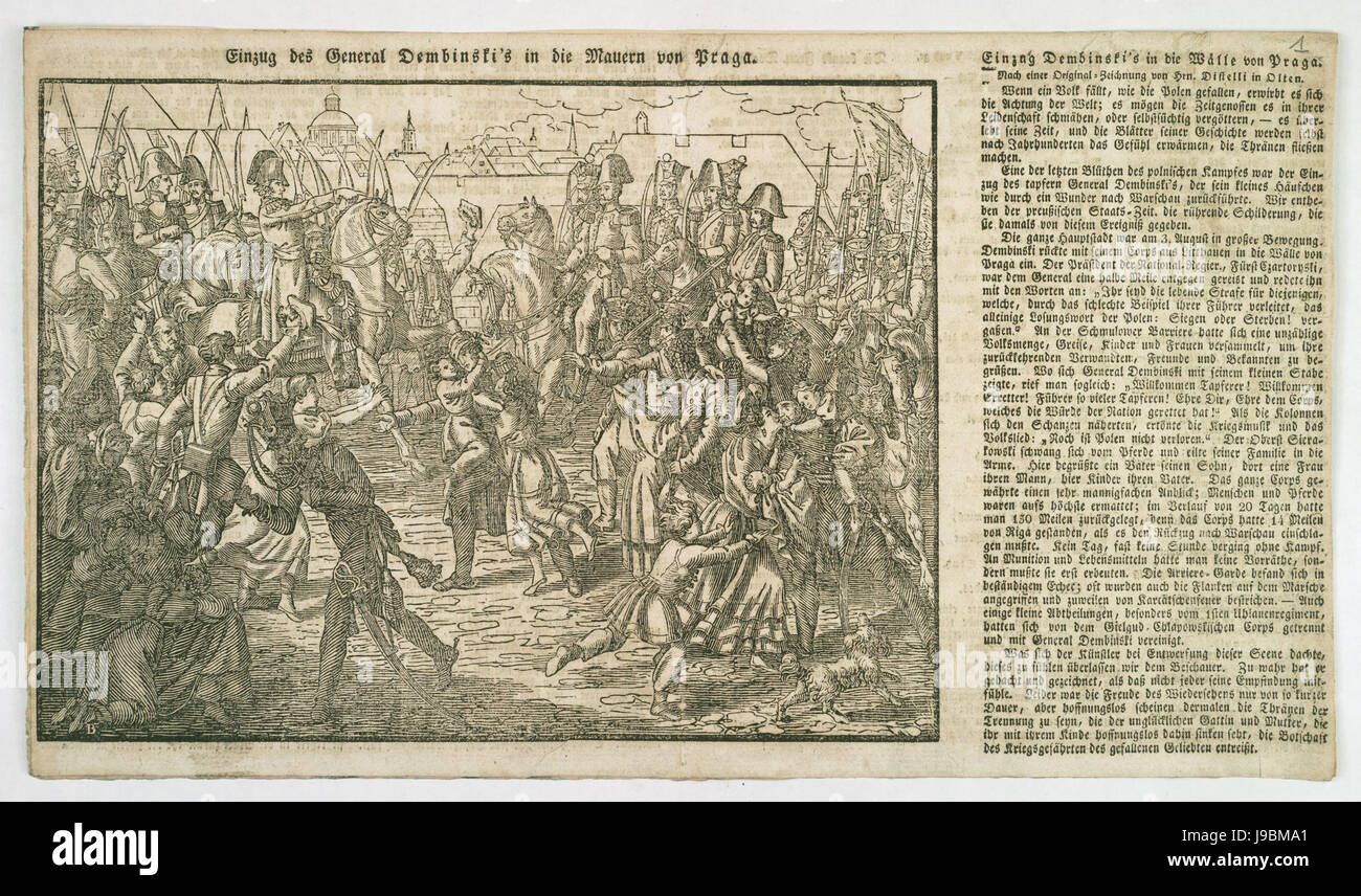 Wjazd Triumfalny Henryka Dembinskiego Na erging Stockfoto