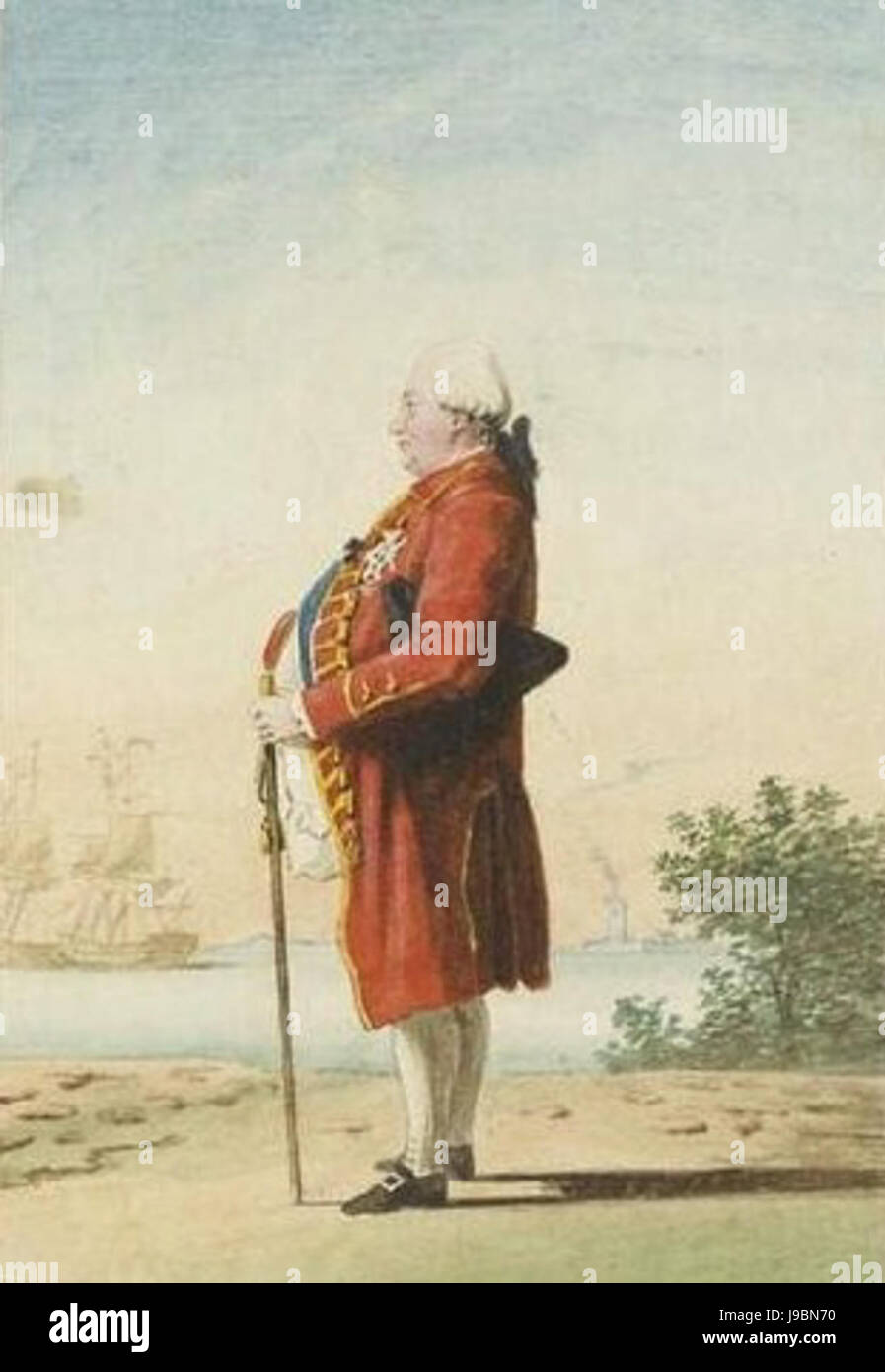 Suffren pied de vers 1785 Stockfoto
