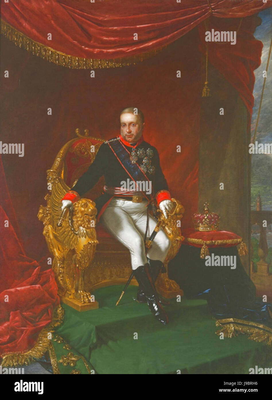 Pieter Van Hanselaere Francesco ich Delle Due Sicilie Stockfoto