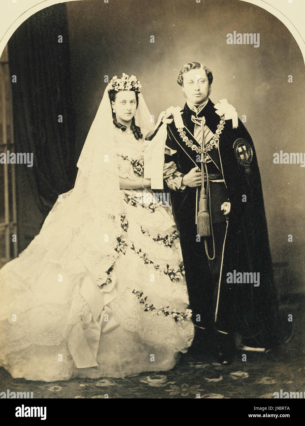 Hochzeit von Albert Edward Prince Of Wales und Alexandra von Dänemark 1863 Stockfoto