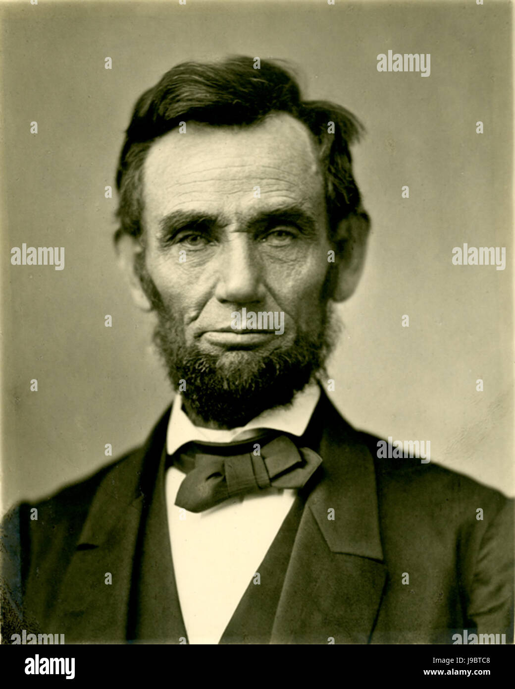 Abraham Lincoln O 77 Matte Kollodium print Stockfoto