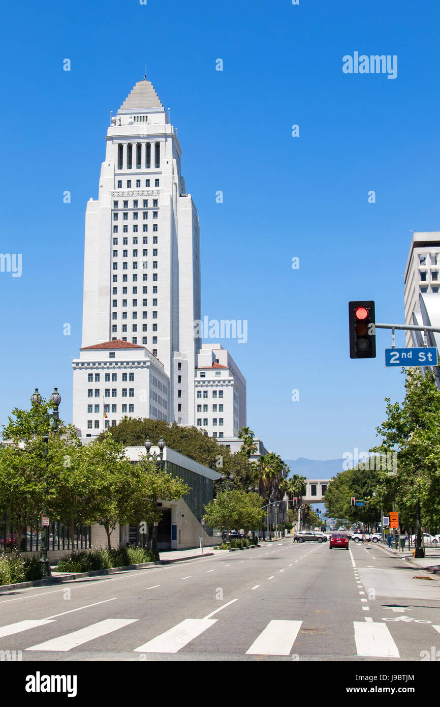 Los Angeles Downtown Rathaus Stockfoto