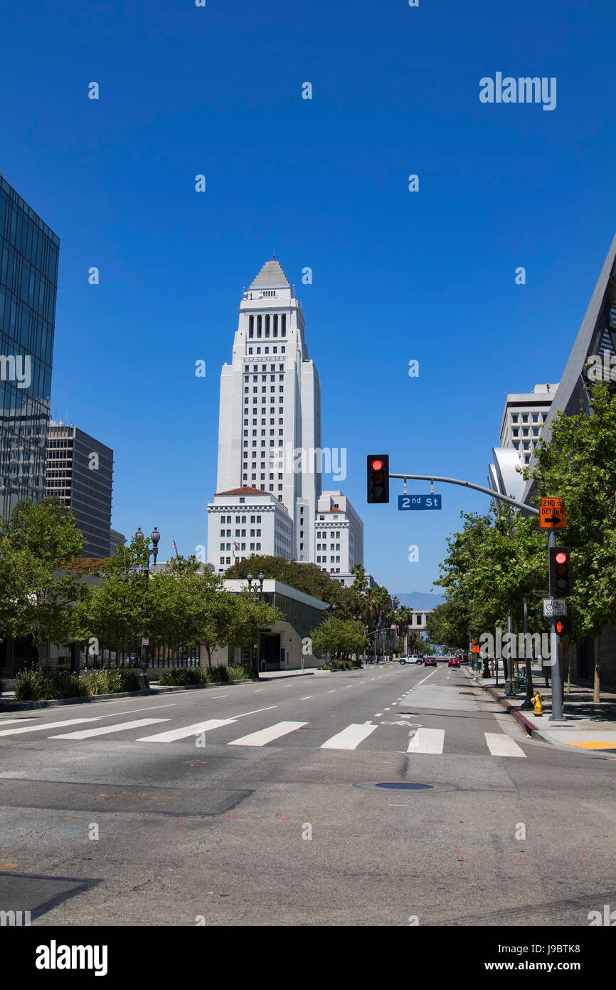 Los Angeles Downtown Rathaus Stockfoto