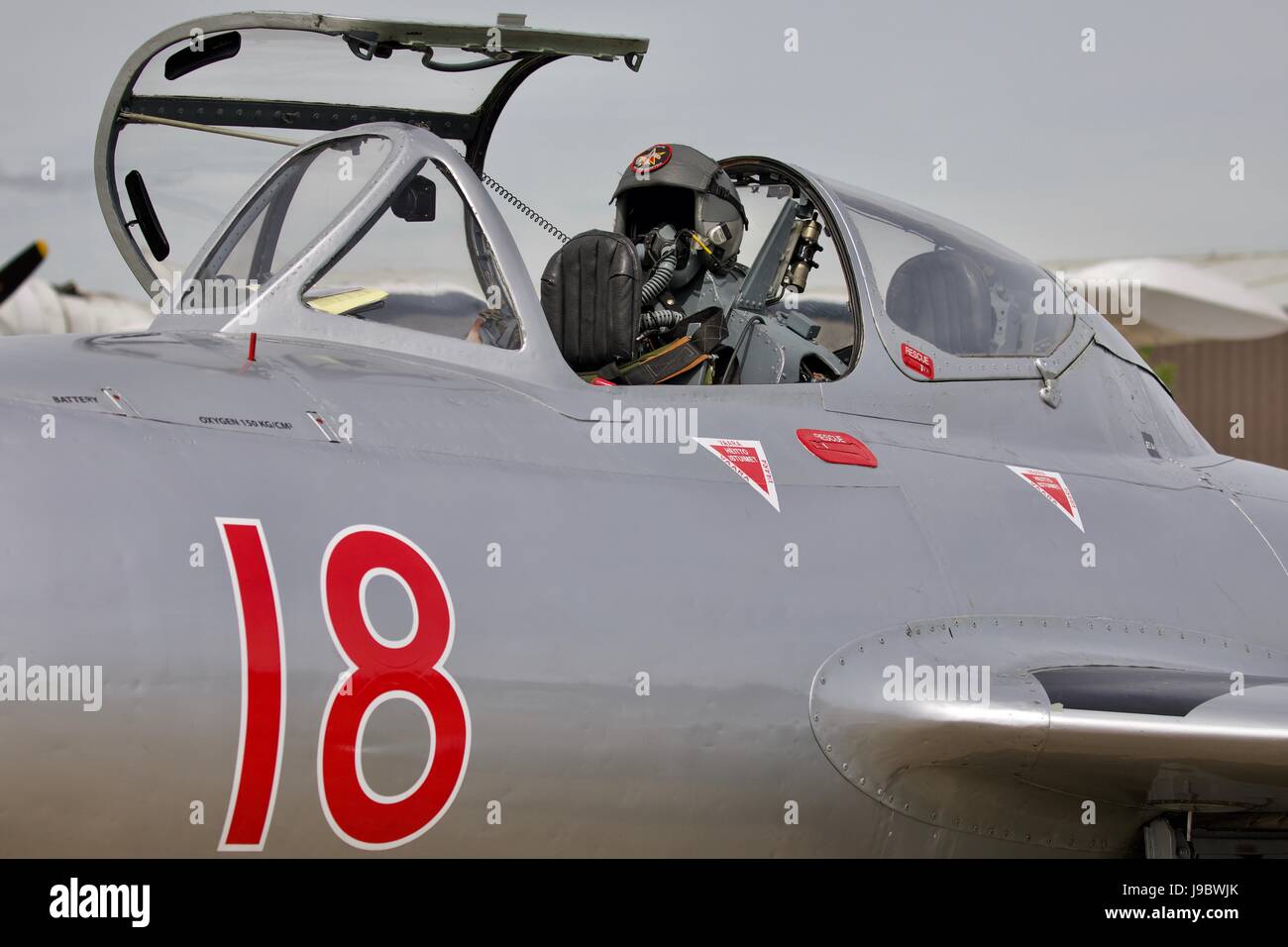 MiG-15 Kampfjet Stockfoto